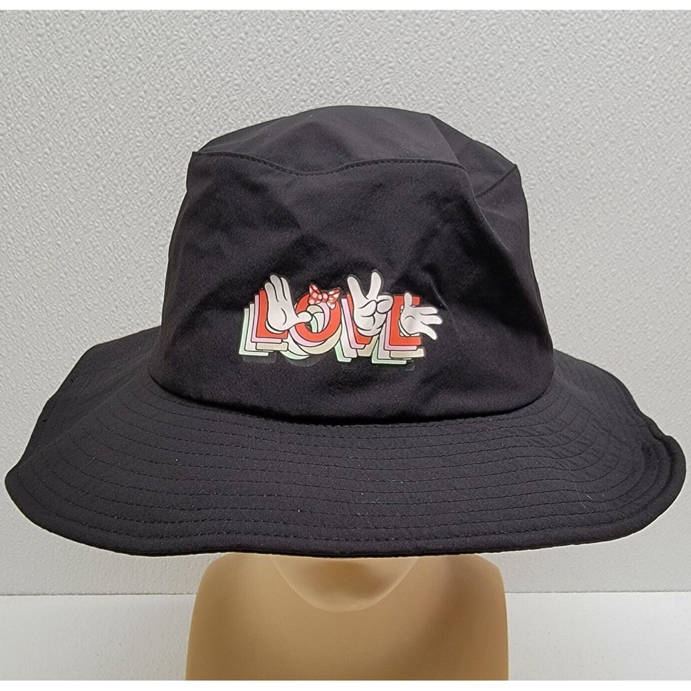 Uniqlo Women's Disney Love Minnie Mouse Ambush Bucket Hat Nylon Black